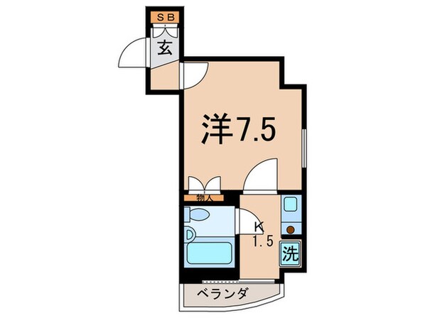 アクアファイブ参番館の物件間取画像